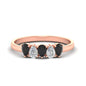 0.75 Carat 5 Stone Wedding Band Diamond Teardrop Fascinating Diamonds