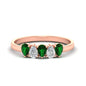 0.75 Carat 5 Stone Wedding Band Diamond Teardrop Fascinating Diamonds