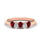 0.75 Carat 5 Stone Wedding Band Diamond Teardrop Fascinating Diamonds