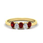 0.75 Carat 5 Stone Wedding Band Diamond Teardrop Fascinating Diamonds