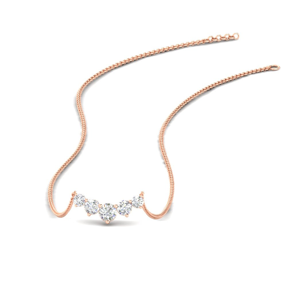 0.75 Carat Graduating Round Diamond Pendant Fascinating Diamonds