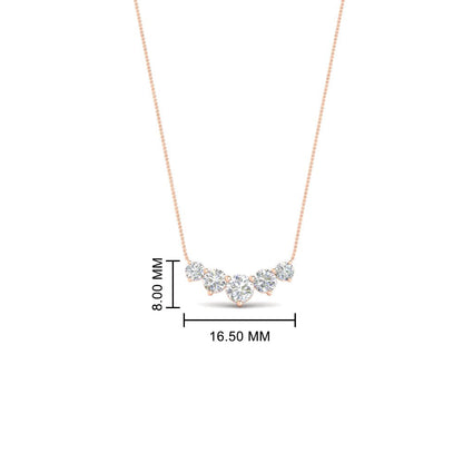 0.75 Carat Graduating Round Diamond Pendant Fascinating Diamonds