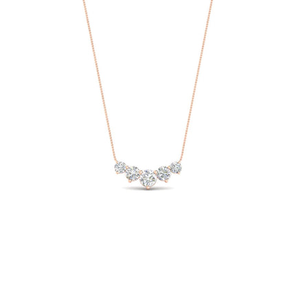 0.75 Carat Graduating Round Diamond Pendant Fascinating Diamonds