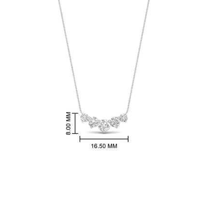 0.75 Carat Graduating Round Diamond Pendant Fascinating Diamonds