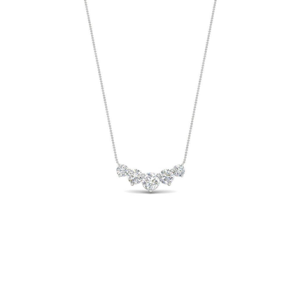 0.75 Carat Graduating Round Diamond Pendant Fascinating Diamonds