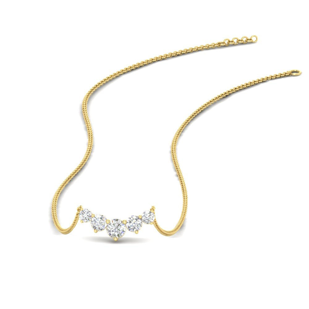 0.75 Carat Graduating Round Diamond Pendant Fascinating Diamonds