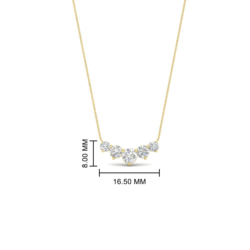 0.75 Carat Graduating Round Diamond Pendant Fascinating Diamonds