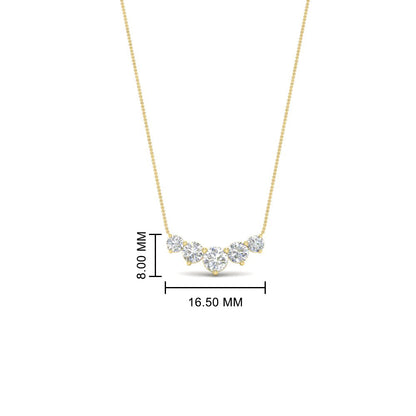 0.75 Carat Graduating Round Diamond Pendant Fascinating Diamonds