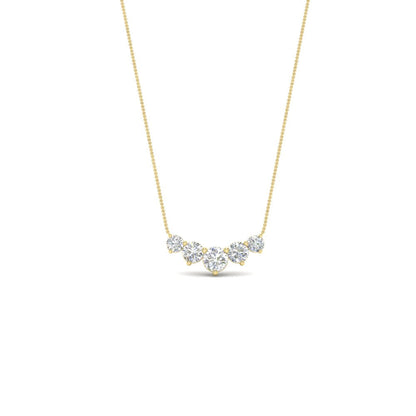 0.75 Carat Graduating Round Diamond Pendant Fascinating Diamonds