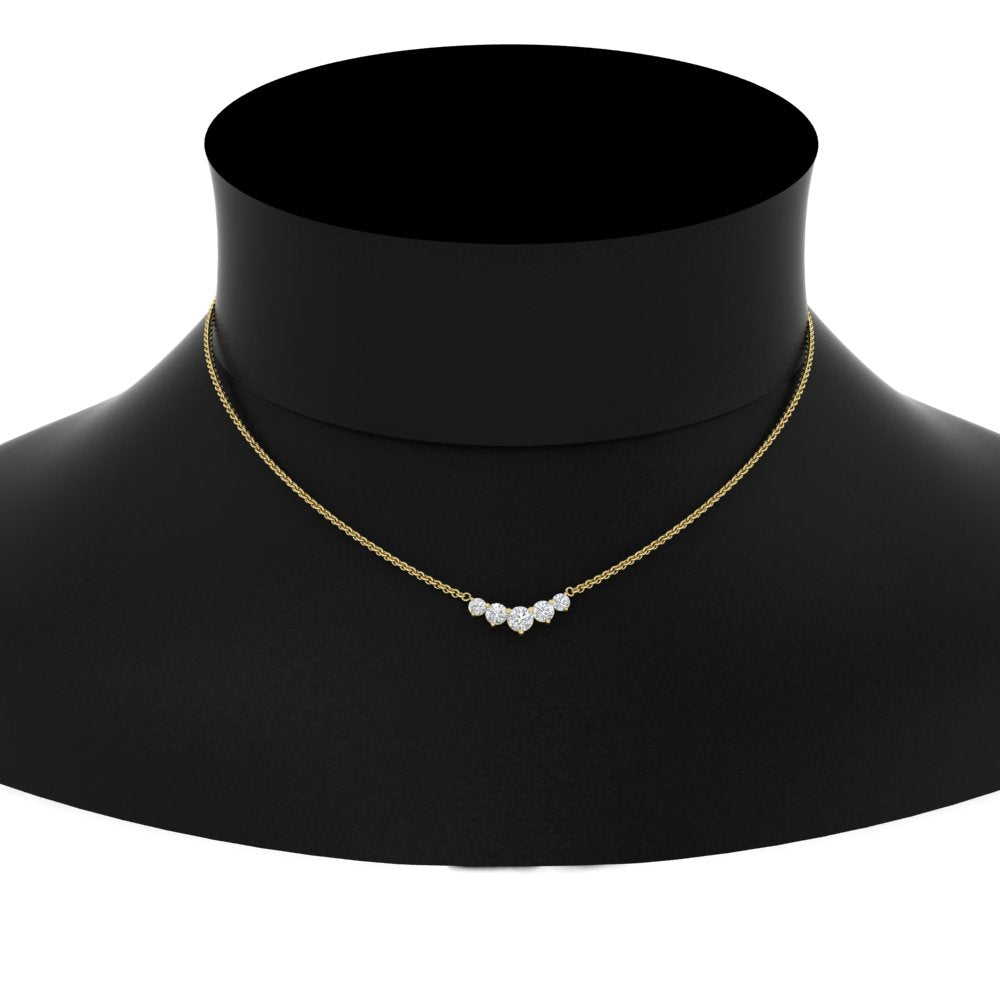 0.75 Carat Graduating Round Diamond Pendant Fascinating Diamonds