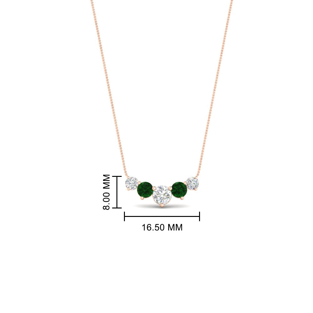 0.75 Carat Graduating Round Diamond Pendant Fascinating Diamonds