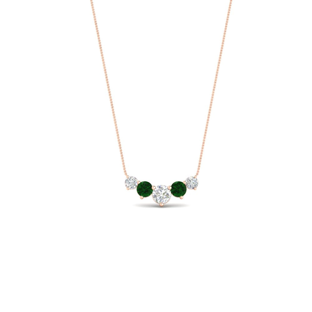 0.75 Carat Graduating Round Diamond Pendant Fascinating Diamonds