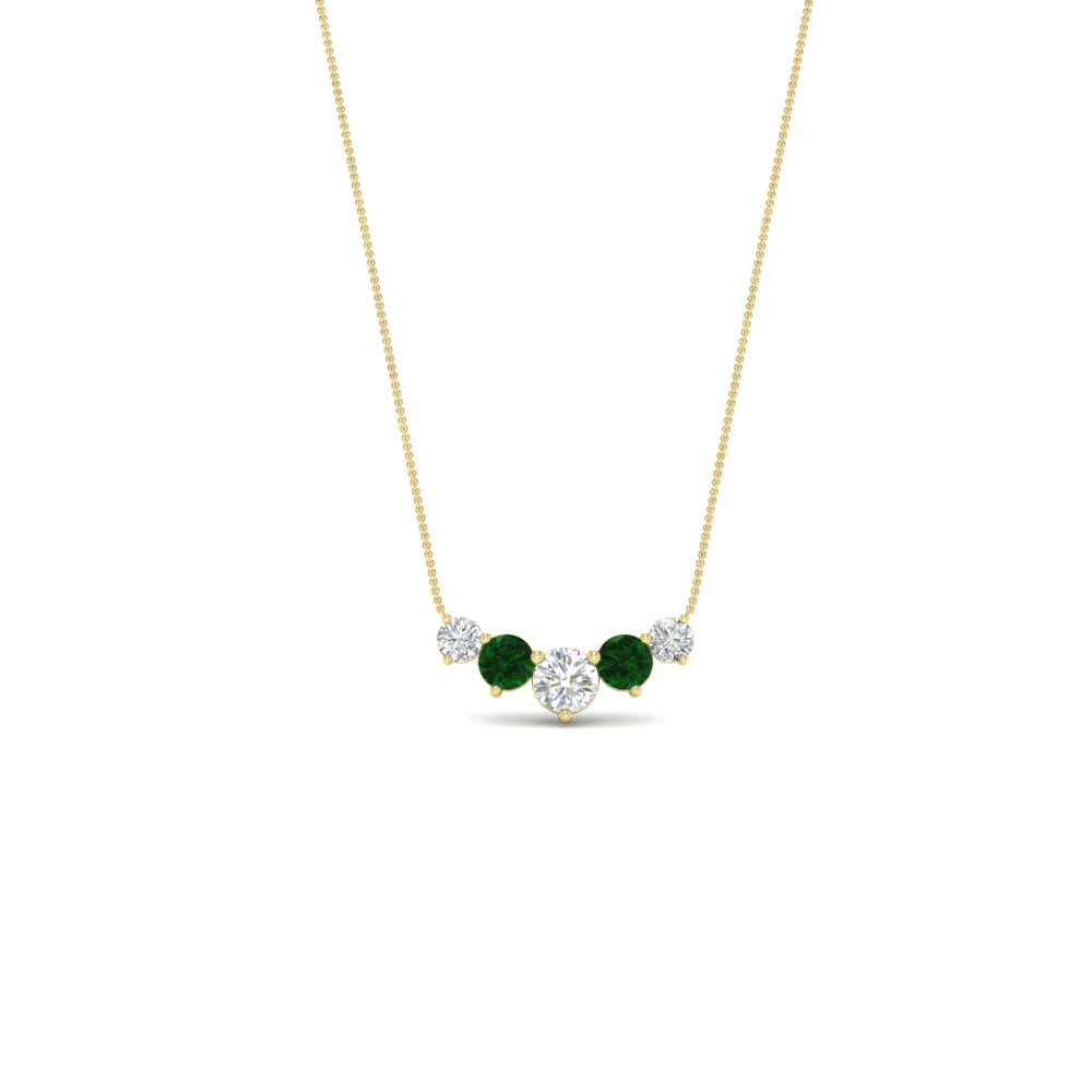 0.75 Carat Graduating Round Diamond Pendant Fascinating Diamonds