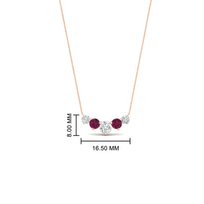 0.75 Carat Graduating Round Diamond Pendant Fascinating Diamonds