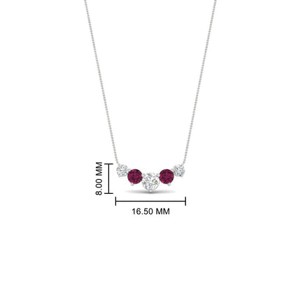 0.75 Carat Graduating Round Diamond Pendant Fascinating Diamonds