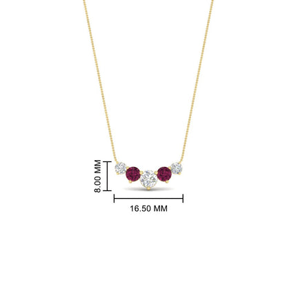 0.75 Carat Graduating Round Diamond Pendant Fascinating Diamonds