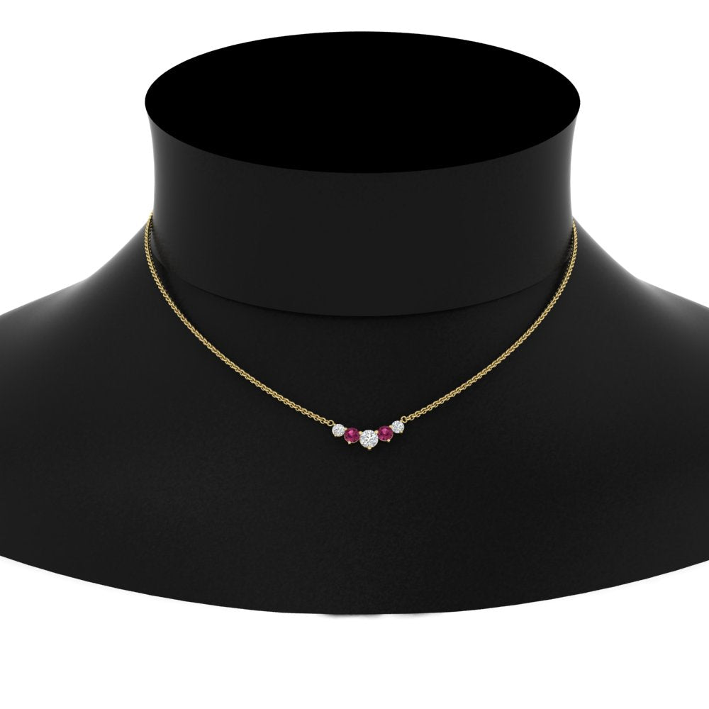 0.75 Carat Graduating Round Diamond Pendant Fascinating Diamonds