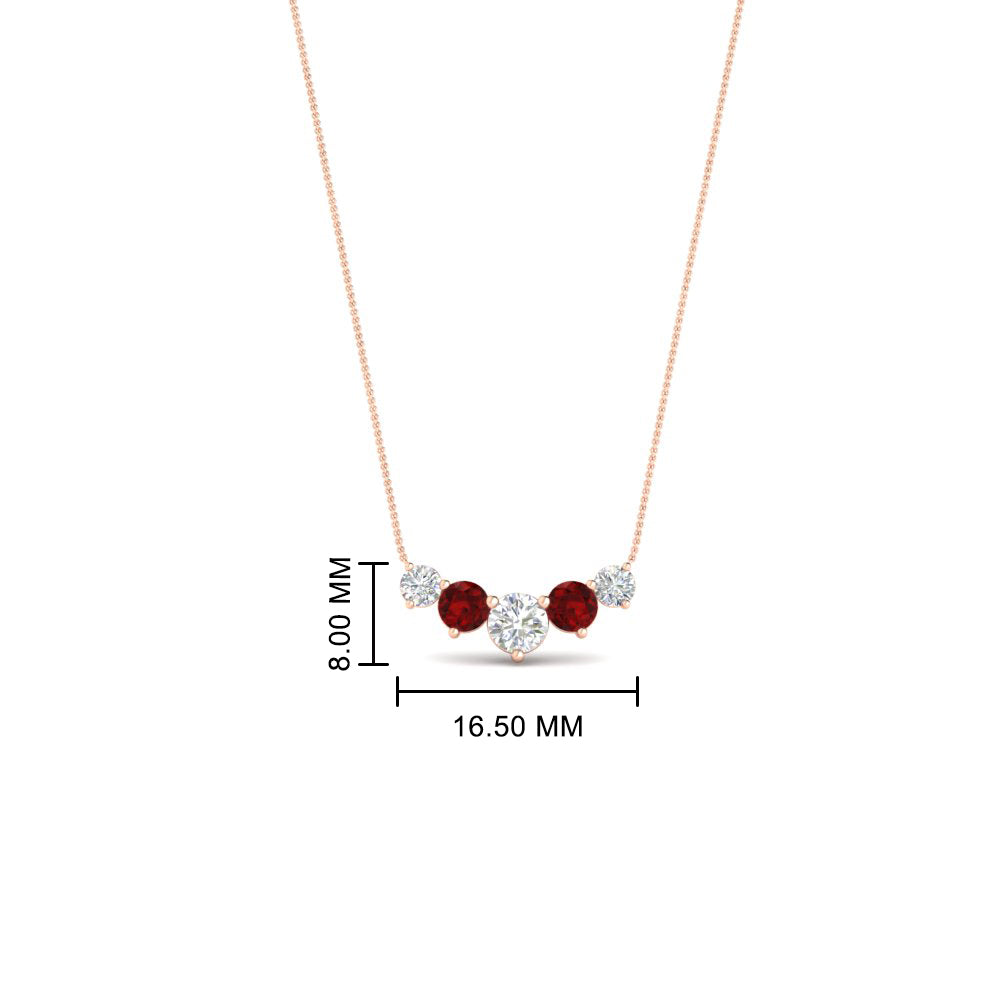 0.75 Carat Graduating Round Diamond Pendant Fascinating Diamonds