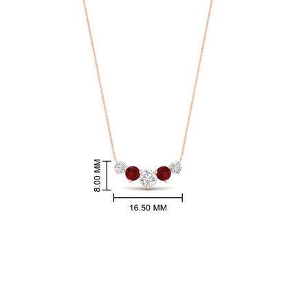0.75 Carat Graduating Round Diamond Pendant Fascinating Diamonds