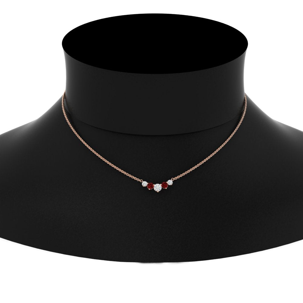 0.75 Carat Graduating Round Diamond Pendant Fascinating Diamonds