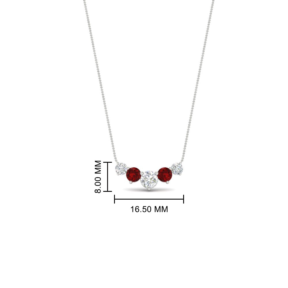 0.75 Carat Graduating Round Diamond Pendant Fascinating Diamonds