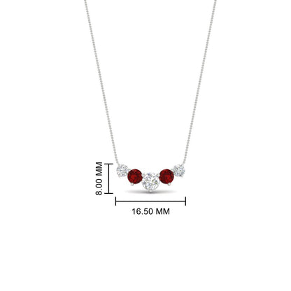 0.75 Carat Graduating Round Diamond Pendant Fascinating Diamonds
