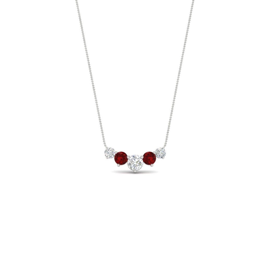 0.75 Carat Graduating Round Diamond Pendant Fascinating Diamonds