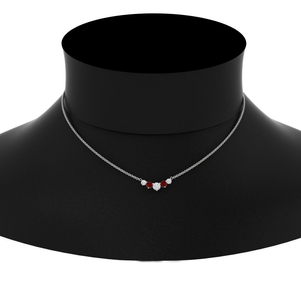 0.75 Carat Graduating Round Diamond Pendant Fascinating Diamonds