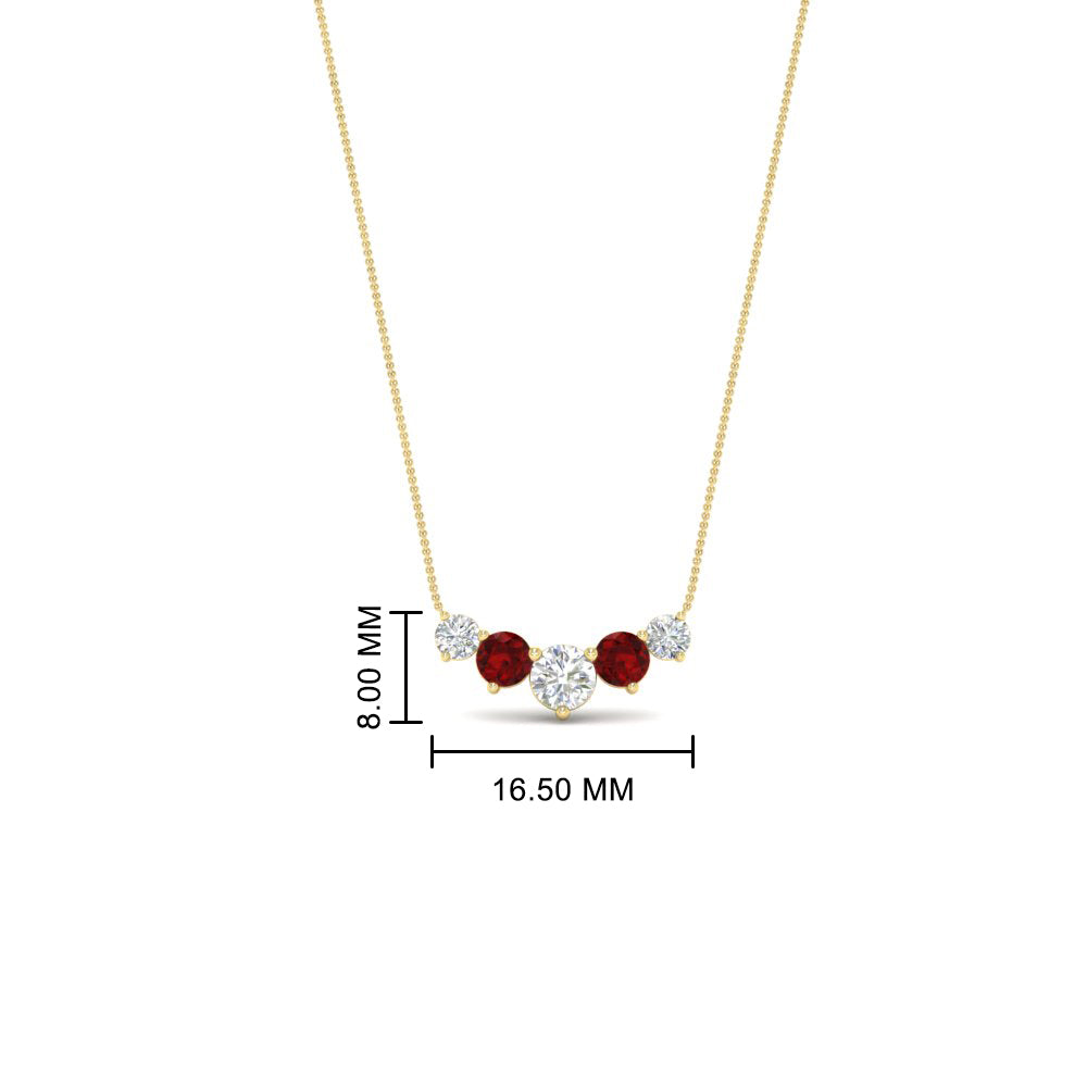0.75 Carat Graduating Round Diamond Pendant Fascinating Diamonds