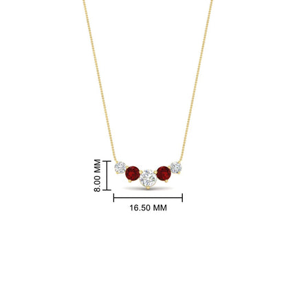 0.75 Carat Graduating Round Diamond Pendant Fascinating Diamonds