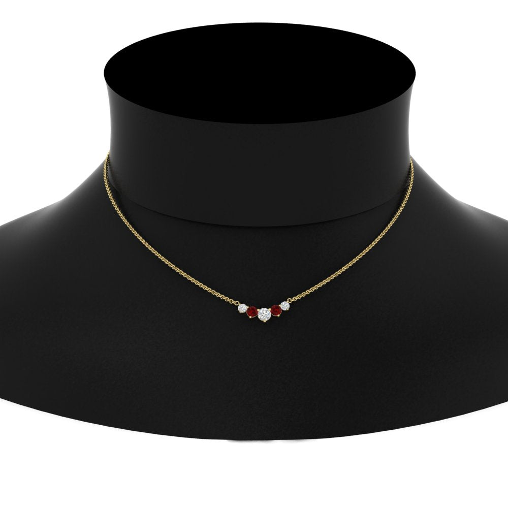 0.75 Carat Graduating Round Diamond Pendant Fascinating Diamonds