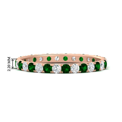 0.75 Ct. Round Eternity Wedding Band Fascinating Diamonds
