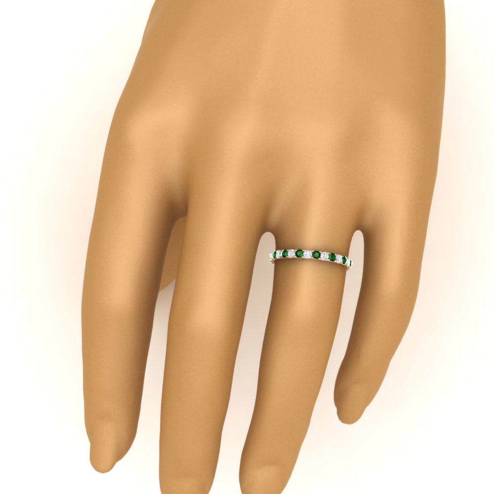 0.75 Ct. Round Eternity Wedding Band Fascinating Diamonds