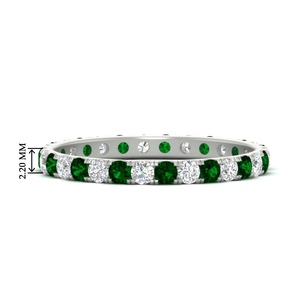 0.75 Ct. Round Eternity Wedding Band Fascinating Diamonds