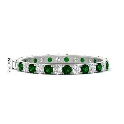 0.75 Ct. Round Eternity Wedding Band Fascinating Diamonds