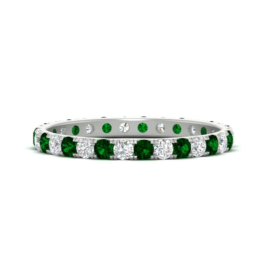 0.75 Ct. Round Eternity Wedding Band Fascinating Diamonds