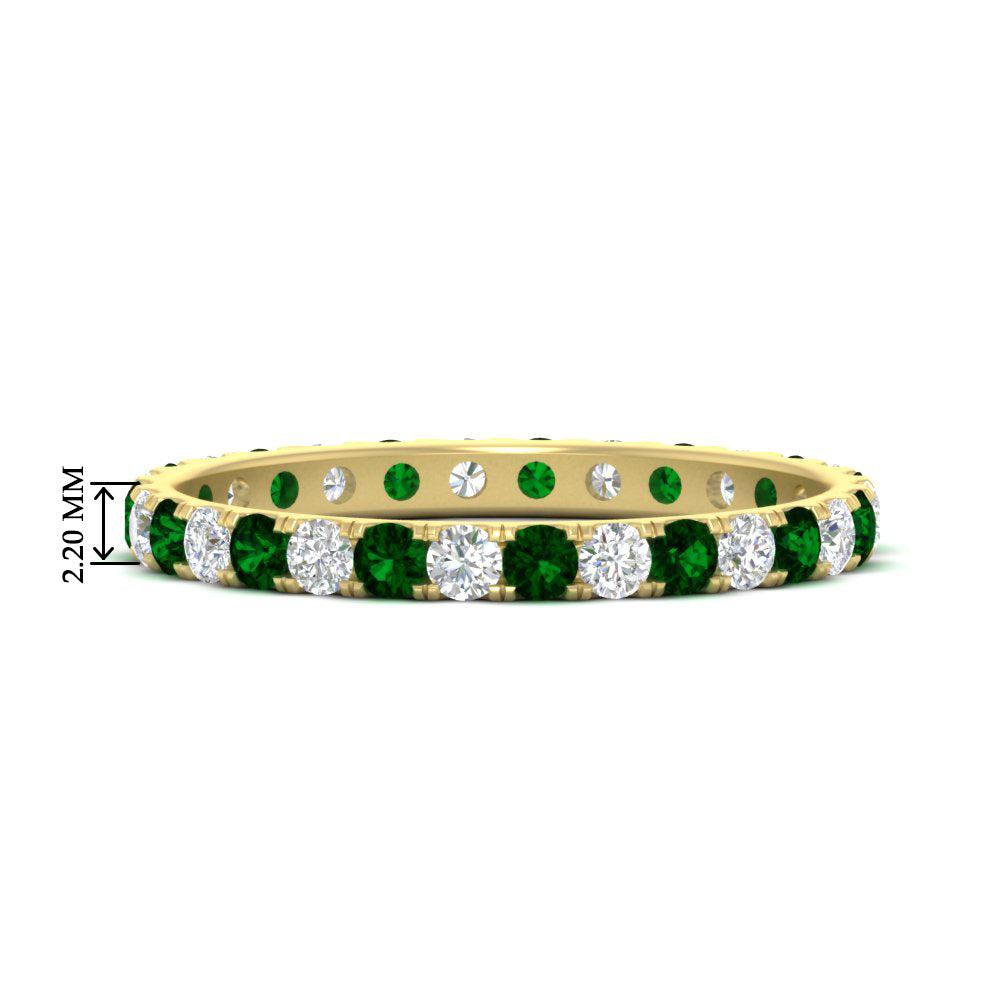 0.75 Ct. Round Eternity Wedding Band Fascinating Diamonds