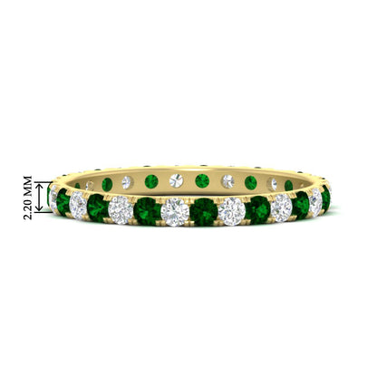 0.75 Ct. Round Eternity Wedding Band Fascinating Diamonds