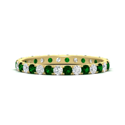 0.75 Ct. Round Eternity Wedding Band Fascinating Diamonds