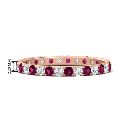 0.75 Ct. Round Eternity Wedding Band Fascinating Diamonds