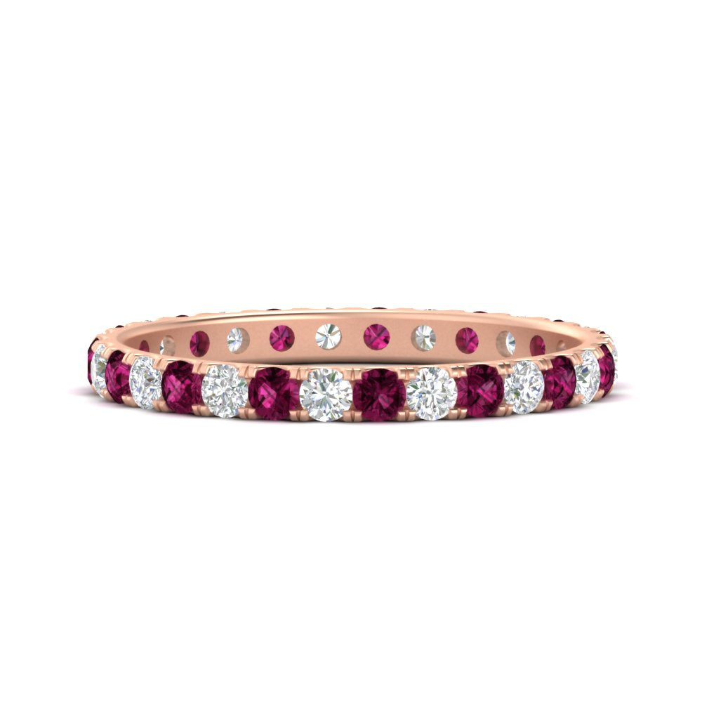 0.75 Ct. Round Eternity Wedding Band Fascinating Diamonds