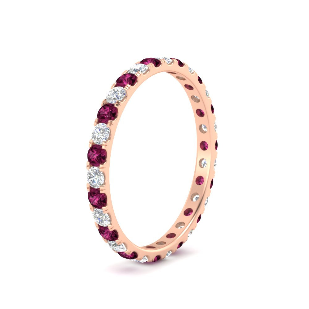 0.75 Ct. Round Eternity Wedding Band Fascinating Diamonds