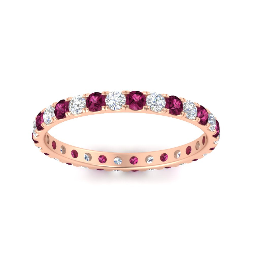 0.75 Ct. Round Eternity Wedding Band Fascinating Diamonds