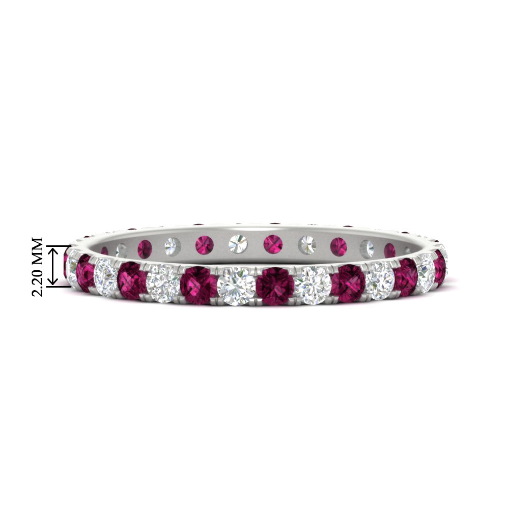0.75 Ct. Round Eternity Wedding Band Fascinating Diamonds