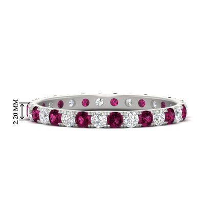 0.75 Ct. Round Eternity Wedding Band Fascinating Diamonds