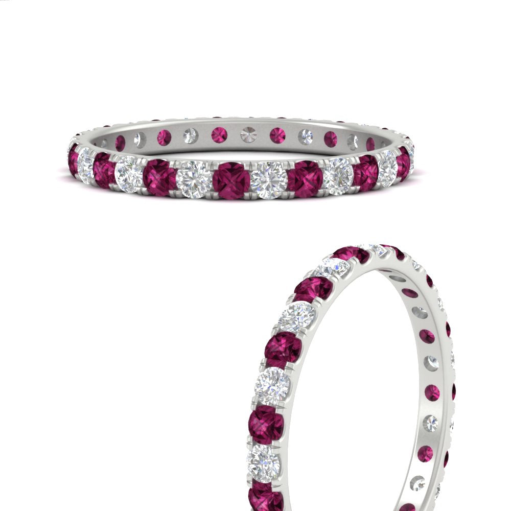 0.75 Ct. Round Eternity Wedding Band Fascinating Diamonds