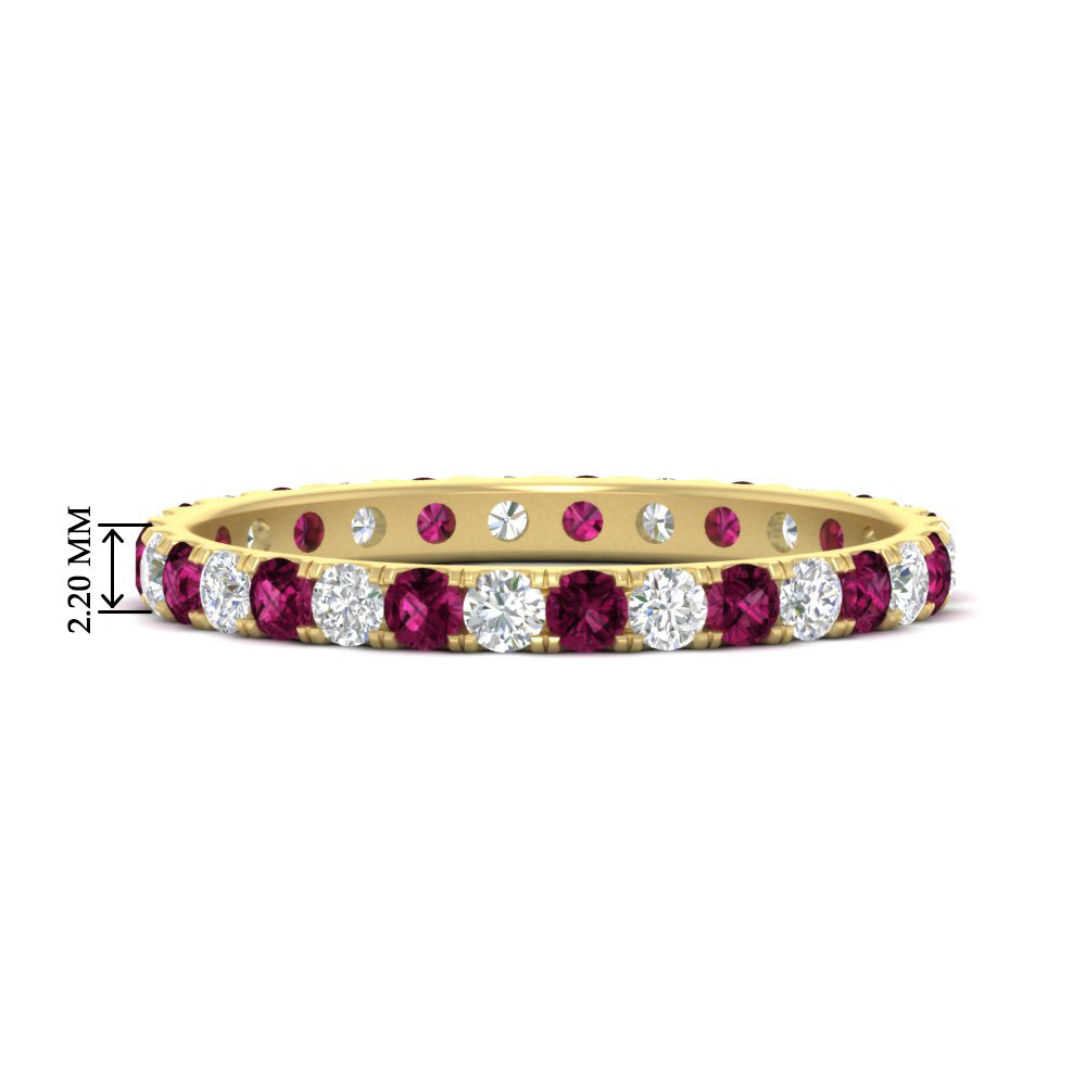0.75 Ct. Round Eternity Wedding Band Fascinating Diamonds