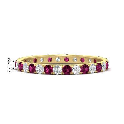 0.75 Ct. Round Eternity Wedding Band Fascinating Diamonds