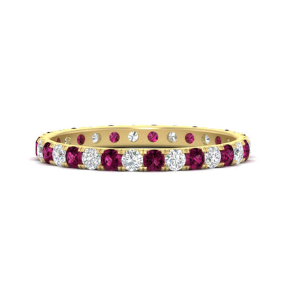 0.75 Ct. Round Eternity Wedding Band Fascinating Diamonds