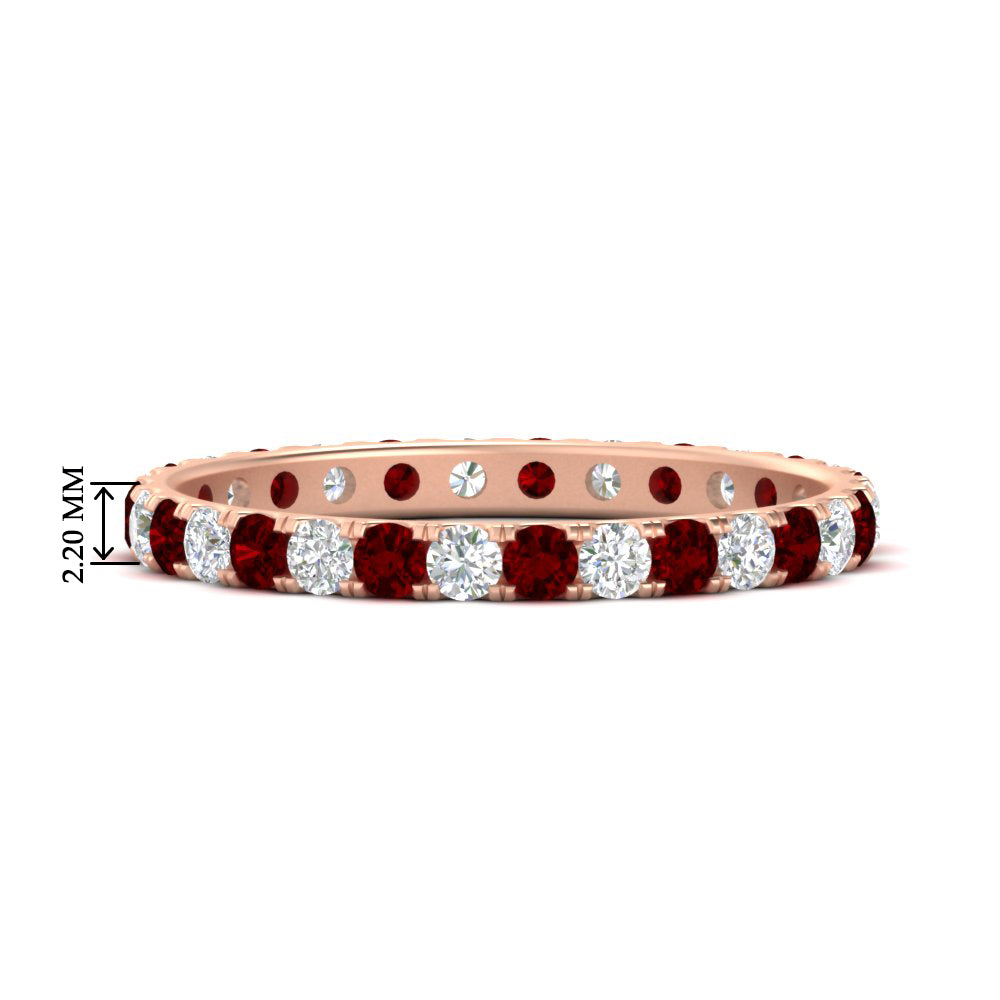 0.75 Ct. Round Eternity Wedding Band Fascinating Diamonds